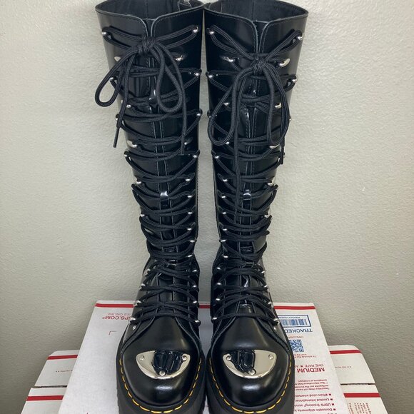 Dr. Martens 1b60 Max Lace LTT boots US 5.5 britain platform jadon aggy 1420 quad - Picture 3 of 15
